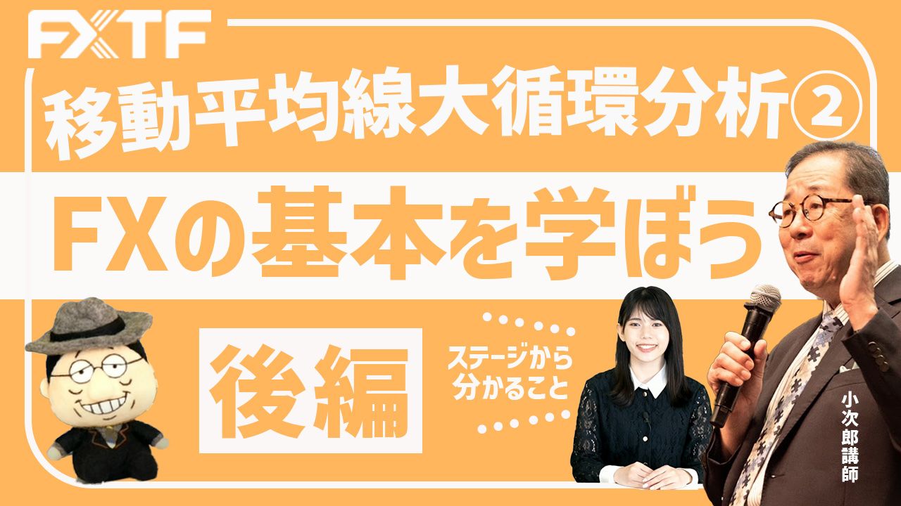 【動画】「FXの基本を学ぼう！移動平均線大循環分析②【後編】 」小次郎講師